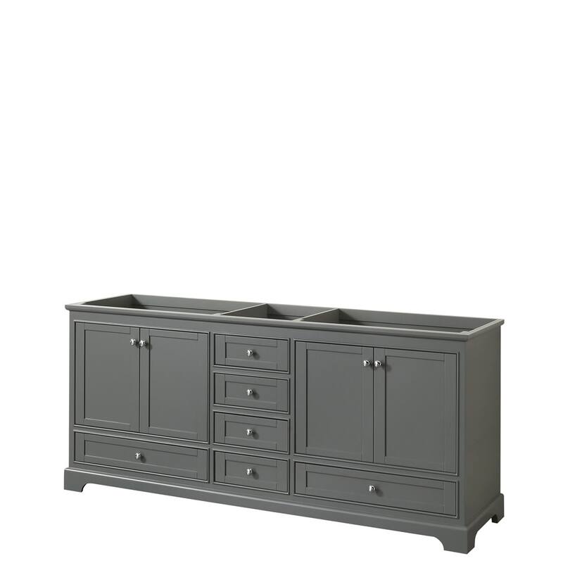Wyndham Collection Deborah 79" Free Standing Double Wood Vanity