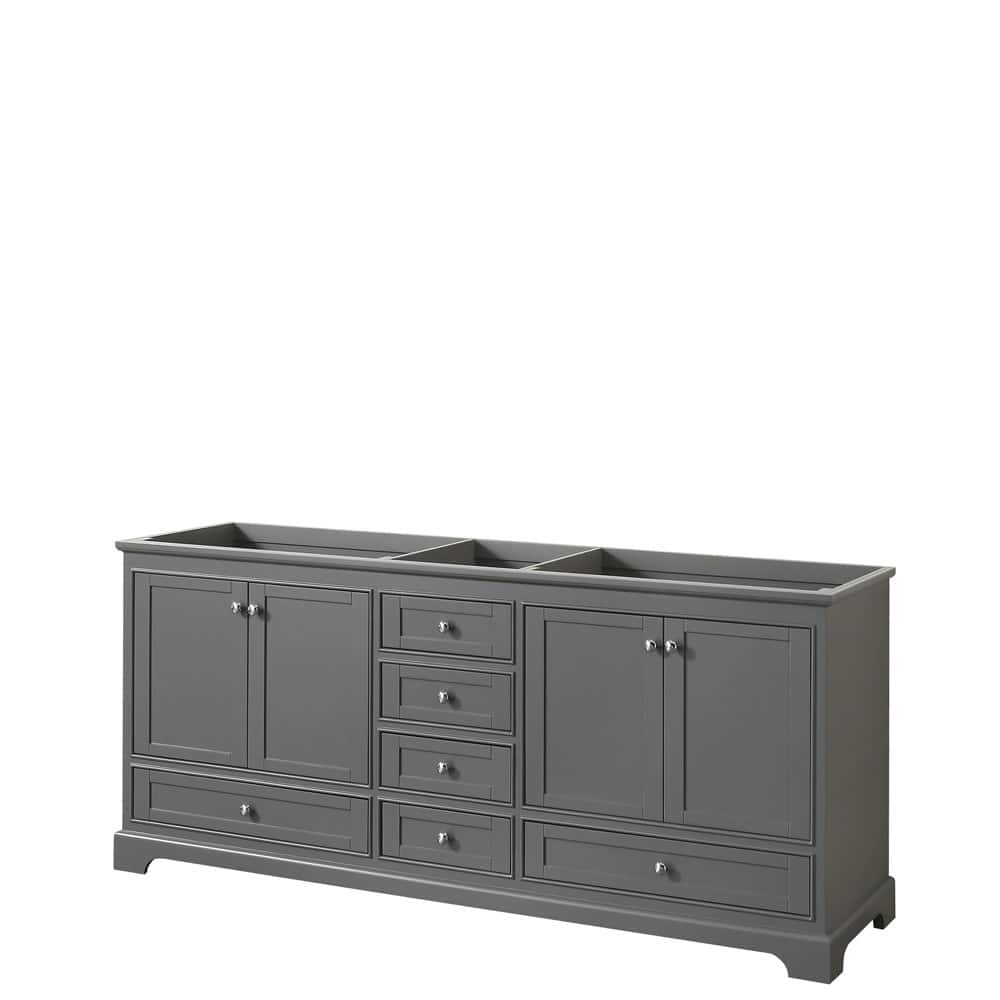 Wyndham Collection Deborah 79" Free Standing Double Wood Vanity