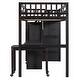 preview thumbnail 34 of 110, Twin/Full Size Loft Bed with Storage Staircase, Wardrobe and Desk, Solid Wood Loft Bedframe with 2 Storage Drawers and Shelves