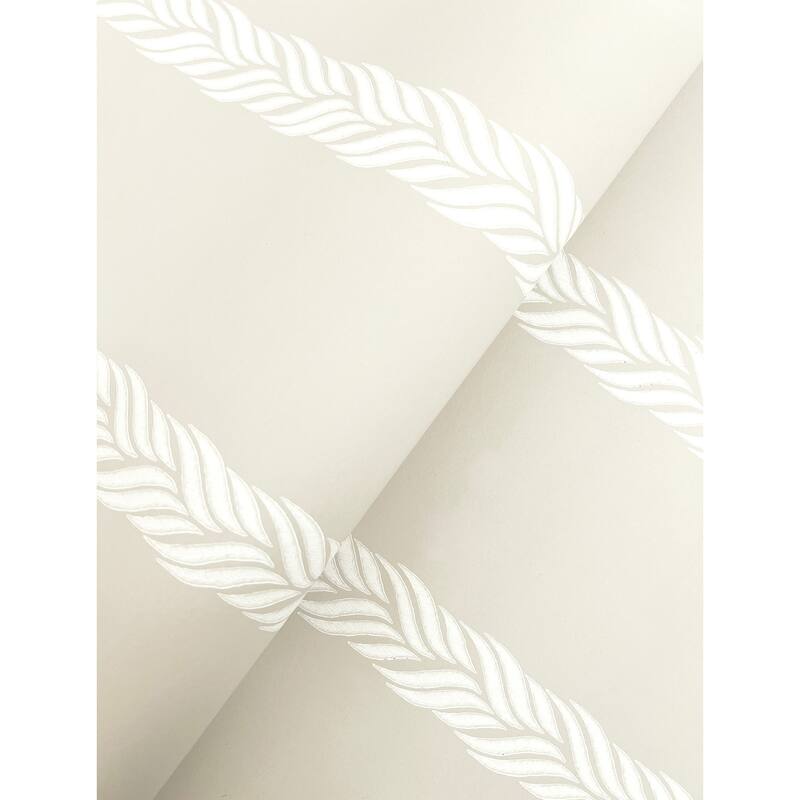Ronald Redding Braided Stripe Tan Wallpaper