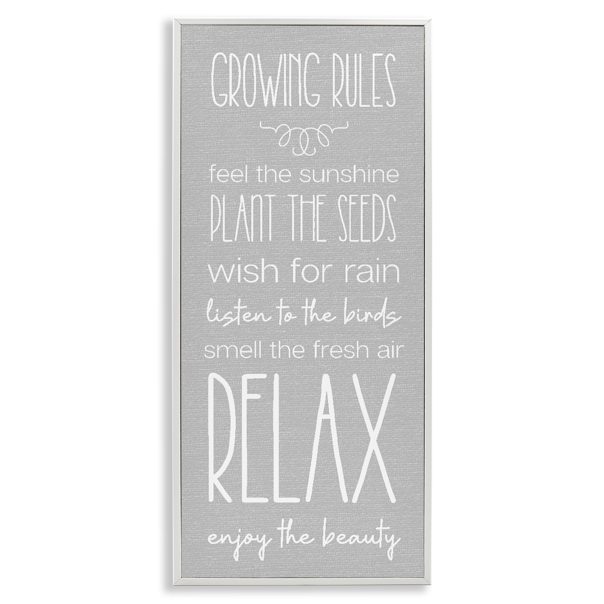 Stupell Rustic Gardening Rules Framed Giclee Art Design By Lil' Rue