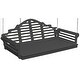 preview thumbnail 12 of 15, Poly 5' Marlboro Swingbed Dark Gray