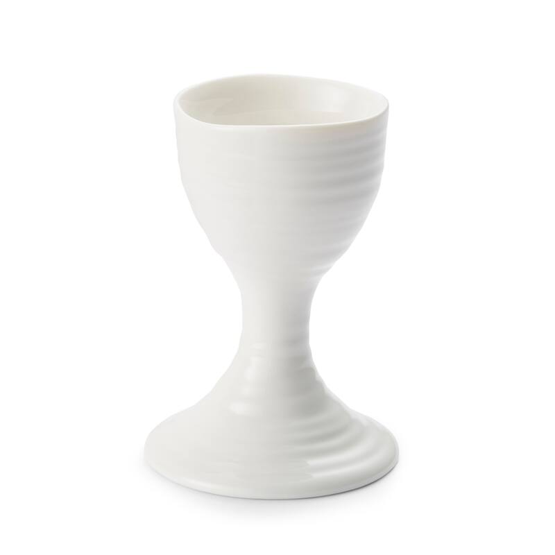 Portmeirion Sophie Conran White Set of 2 Egg Cups - 3.5 inch