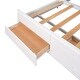 preview thumbnail 28 of 32, Queen Size Canopy Platform Bed with Twin Size Trundle, 3-Storage Drawers, and Sturdy Pinewood Frame, Space-Saving Design, Grey