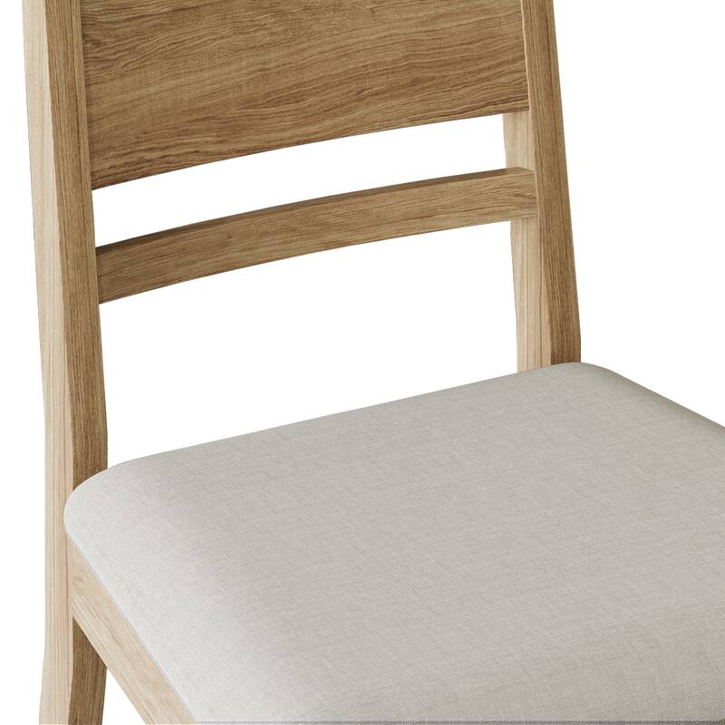 CraftPorch Elegance 4-Piece Chair and Round Table Wooden Dining Set