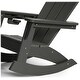 preview thumbnail 29 of 73, Laguna Kids Outdoor Poly Adirondack Rocking Chair with Cup Holder (Set of 2)