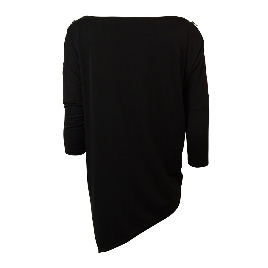 rachel roy zip asymmetrical sweater