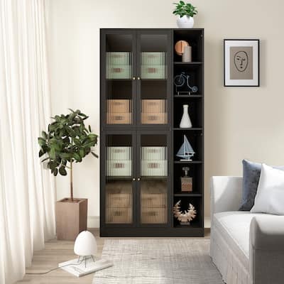 Kitchen Storage Cabinet,71" Tall Kitchen Pantry Cabinet with Doors and Adjustable Shelves,Freestanding Utility Cabinet
