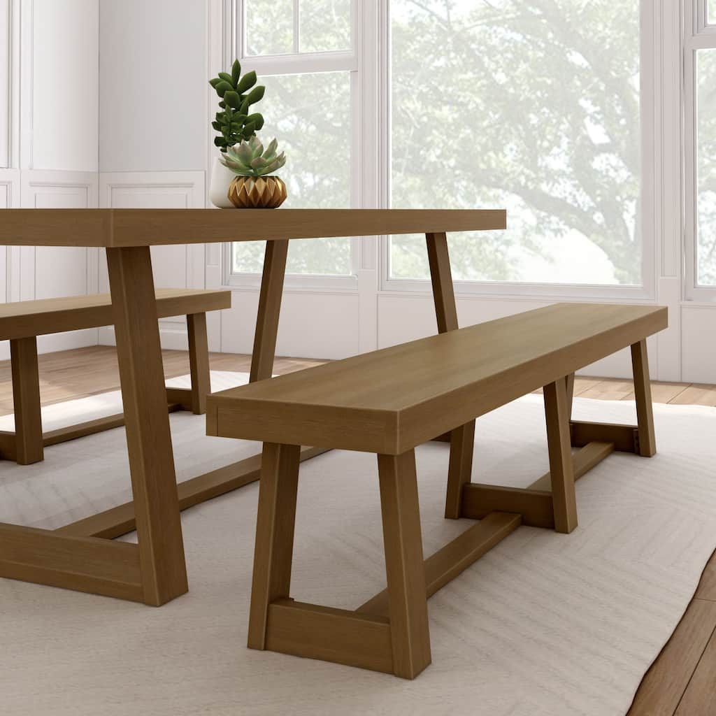 Plank and Beam Classic Solid Wood Dining Bench - 86"