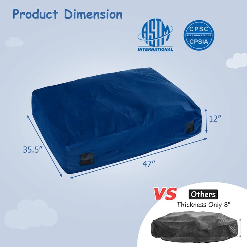 Soft Foam Sensory Play Mat for Children Tactile Development Therapy and Classroom Use - 47" x 35.5" x 12" (L x W x H)