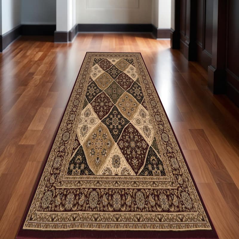 HomeRoots Piko Moroccan Traditional Runner Area Rug - 2' X 12'