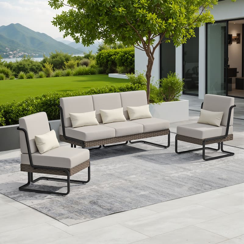 Corvus Akrotiri 3-piece Outdoor Conversation Seating Set