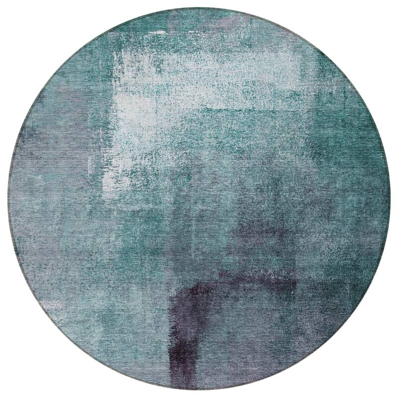 HomeRoots Abstract Transitional Rectangle Outdoor Rug