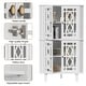preview thumbnail 27 of 32, Corner Sideboard Cabinet Free-Standing Corner Storage Organizer
