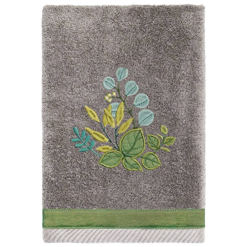 Authentic Hotel and Spa 100% Turkish Cotton Botanica 3PC Embellished Towel Set