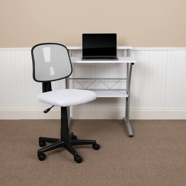 Mid Back Mesh Swivel Task Office Chair With Pivot Back Assembly Required On Sale Overstock 30805826