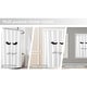 preview thumbnail 7 of 7, LASH OUT LOUD Shower Curtain-Black Lashes White Shy Angel Polyester-1pc 72x72"