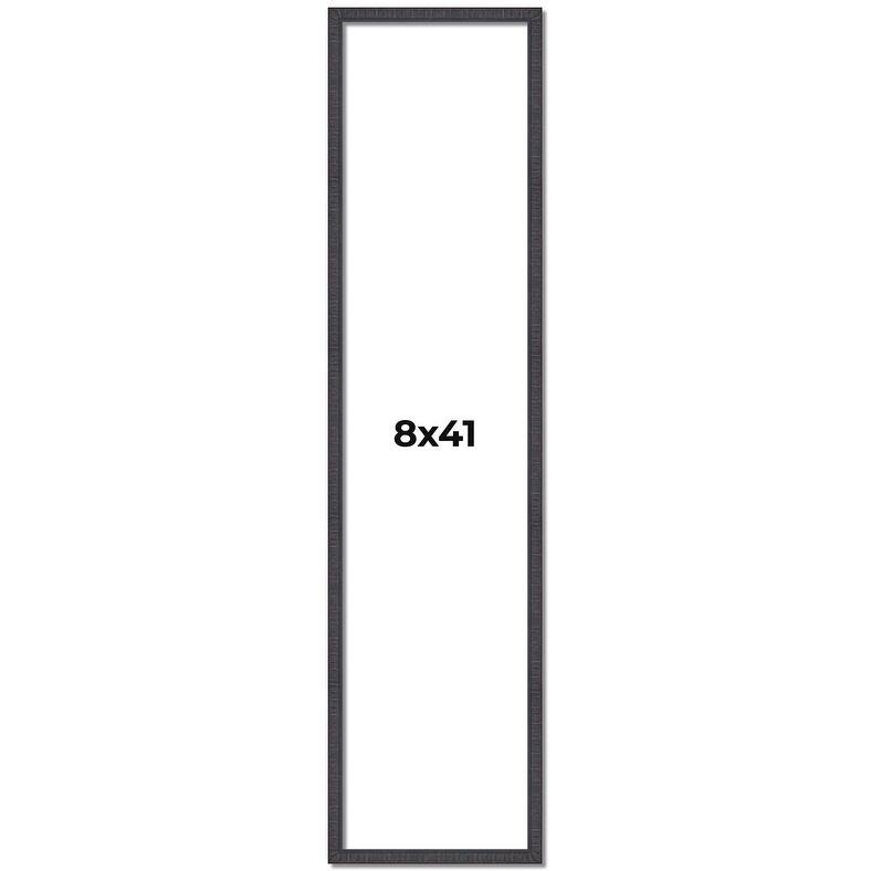 8x41 Frame Brown Solid Wood Picture Frame - Complete Modern Photo