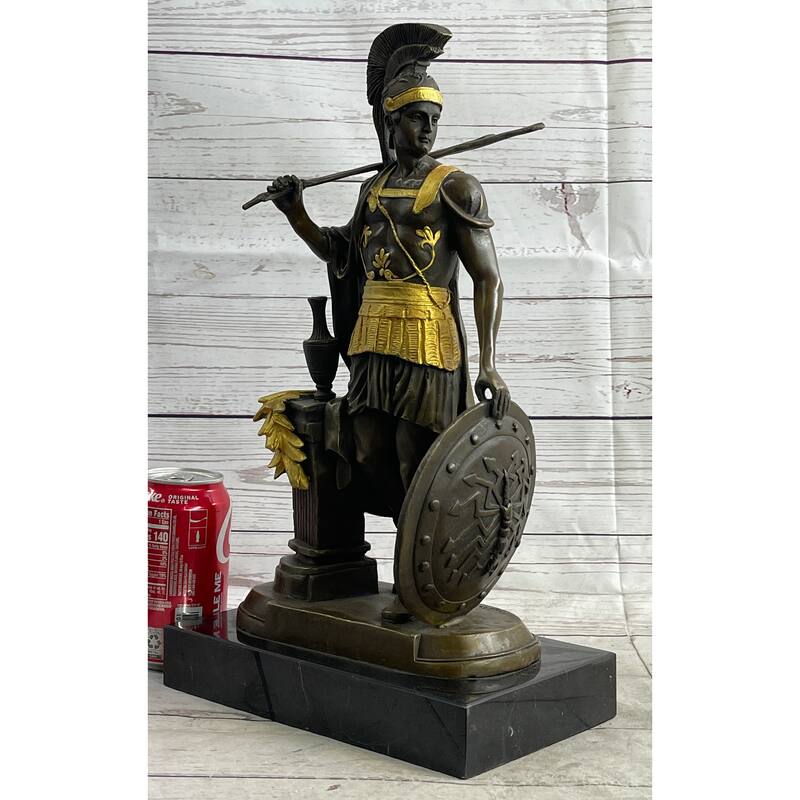Odysseus Greek Warrior Roman Signed Bronze Art Sculpture Statue 16 Inches X 9.5 Inches