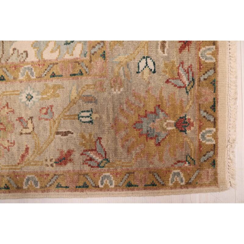 ECARPETGALLERY Hand-knotted Jules Serapi Ivory Wool Rug - 5'11 x 9'1