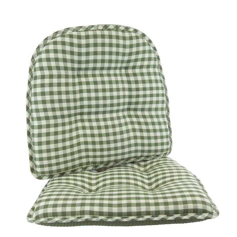 Klear Vu Tufted Non-Slip Dining Chair Cushion Set