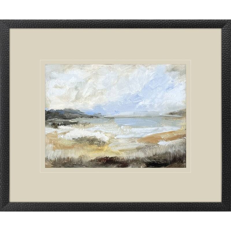 Paragon Smudged Coastline I Framed Art