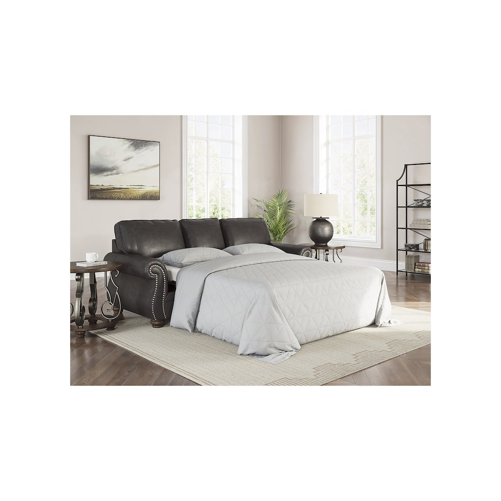 Signature Design by Ashley Chatterton Black Queen Sofa Sleeper - 92"W x 38"D x 39"H