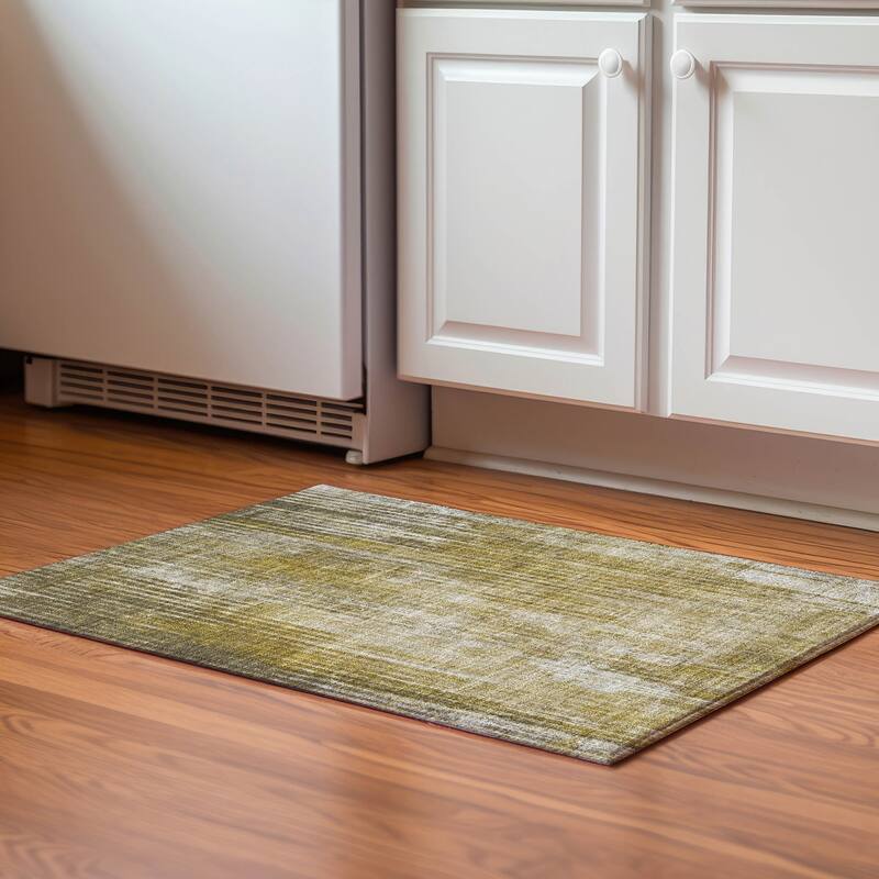 Premium Washable Super Soft Ombre Stripes Mayfield Rug - Brown - 1' 8" x 2' 6" - Rectangle