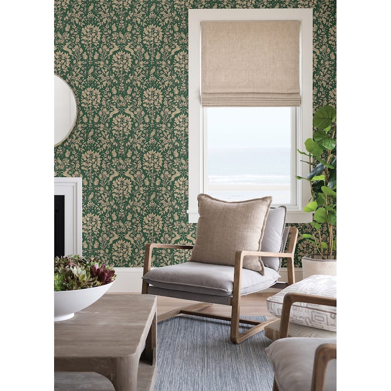 NuWallpaper Emerald Enchanted Peel & Stick Wallpaper