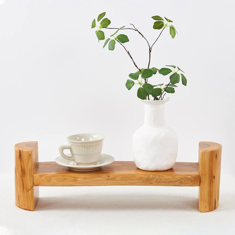 Cedar Roots Serving Stand Farmhouse wood pedestal stand plant holder