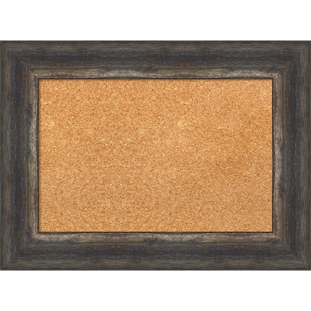 Bark Rustic Framed Cork Bulletin Memo Board