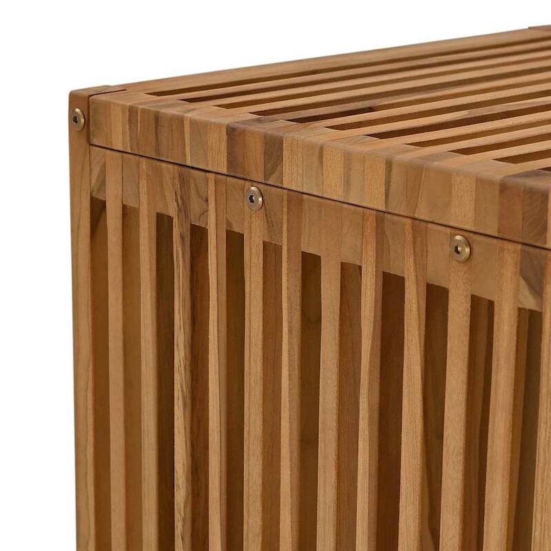 vidaXL Garden Side Table Brown Solid teak wood