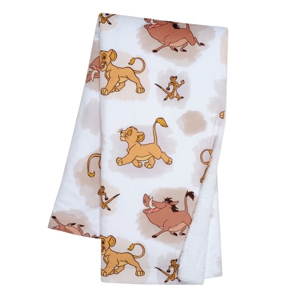slide 2 of 8, Lambs & Ivy Disney Baby Lion King Safari Soft White Fleece Baby Blanket