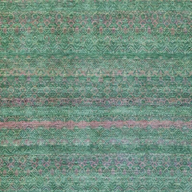 HomeRoots Striped Transitional Rectangle Outdoor Rug
