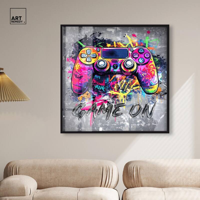 Game On Shadowbox by Art Remedy