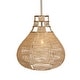 preview thumbnail 1 of 8, Uttermost Hestia 1 Light Natural Rope Pendant - N/A