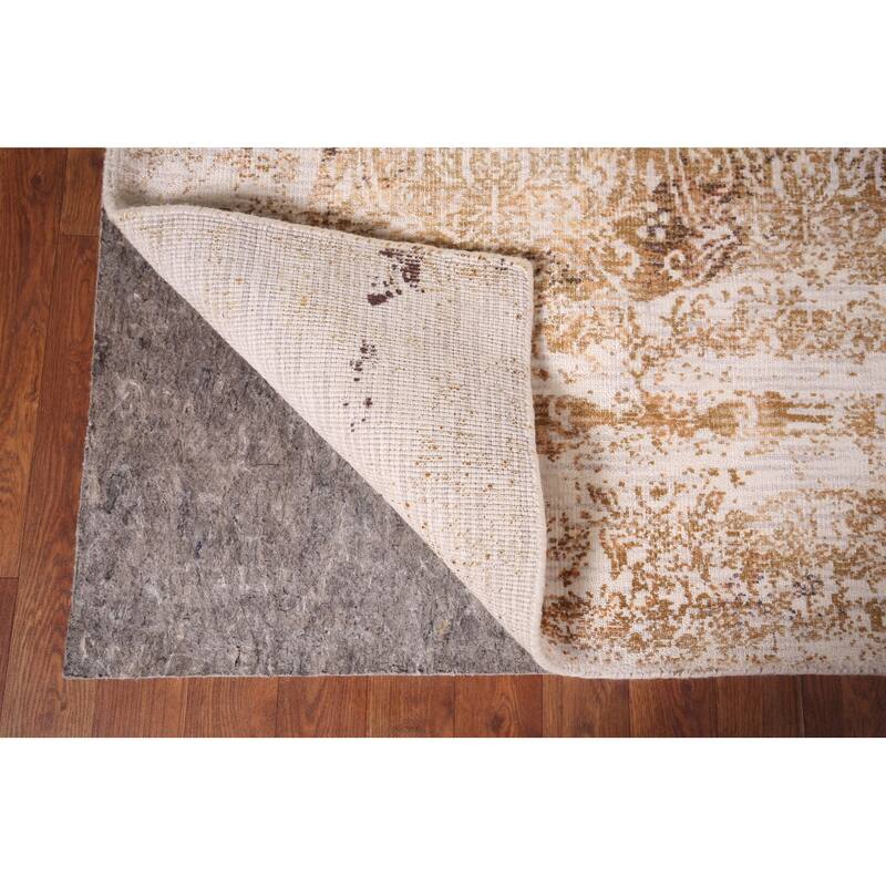 All-Over Abstract Modern Area Rug Hand-Knotted Wool Carpet - 5'4" X 7'10"