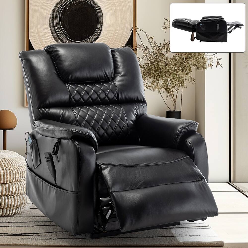 Massage Recliner Power Lift Recliner Chair,Theater Padded Seat