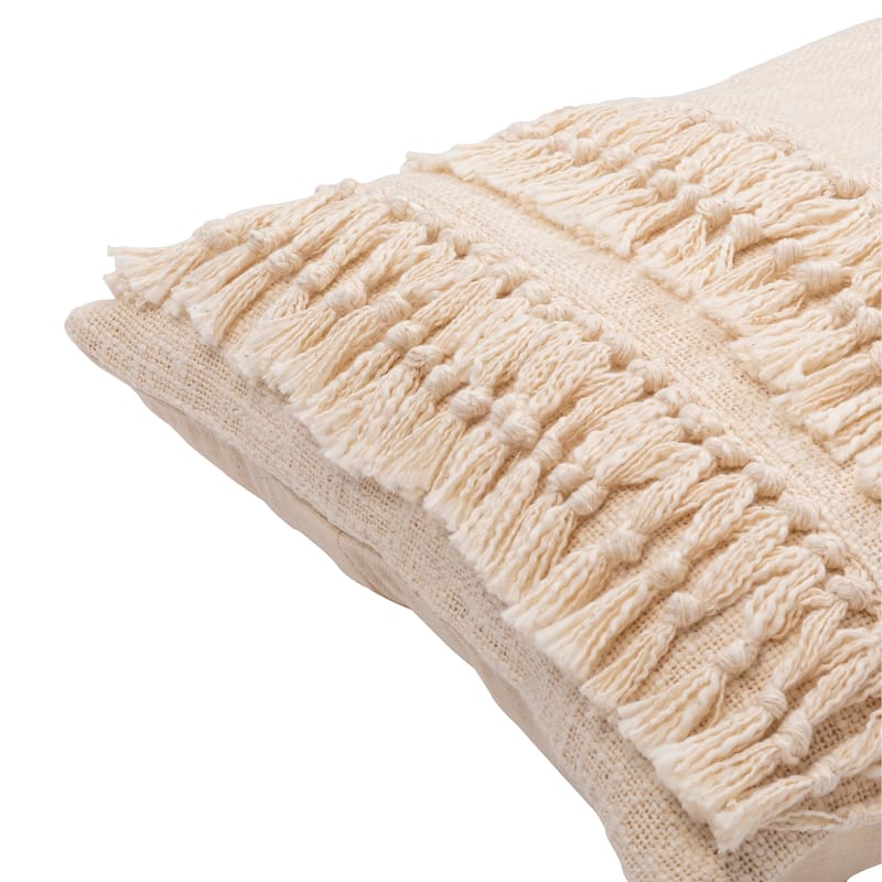 Miloh Tassel Fringe Accent Throw Pillow