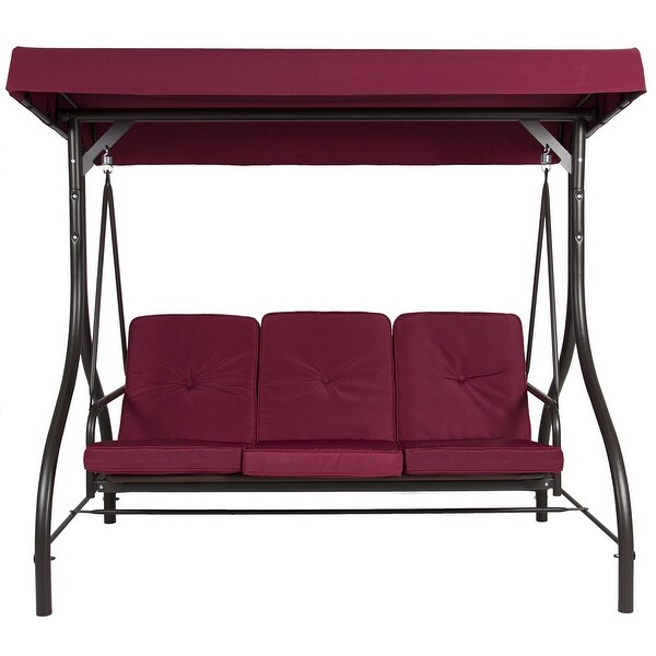 Belleze Outdoor Uv Blocker 3 Seat Flatbed Cool Seater Canopy Belleze Outdoor Uv Blocker 3 Seat Flatbed Cool Seater Canopy Swing Motion Gilder Converting Patio Rocking