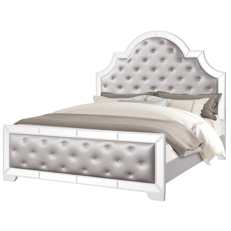 Grand Gloria Champagne Upholstered Bedroom Set