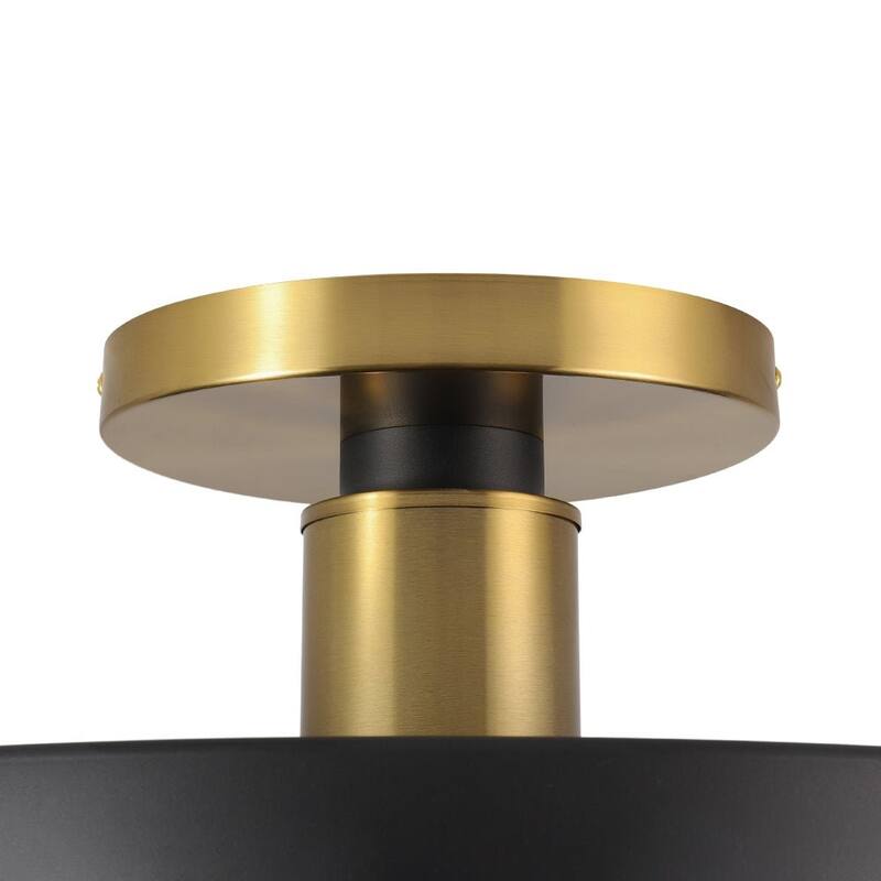 Contemporary Acrylic Dimmale LED Semi-Flush Mount Ceiling Light - N/A