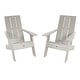 preview thumbnail 26 of 33, HIGHWOOD 2-Piece Modern Adirondack Chairs Harbor Gray