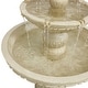 preview thumbnail 10 of 10, Sunnydaze Classic 3-Tier 55-Inch Designer Outdoor Water Fountain - Light Brown - 55"