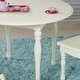 preview thumbnail 2 of 12, Kids White Table and 2 Chairs