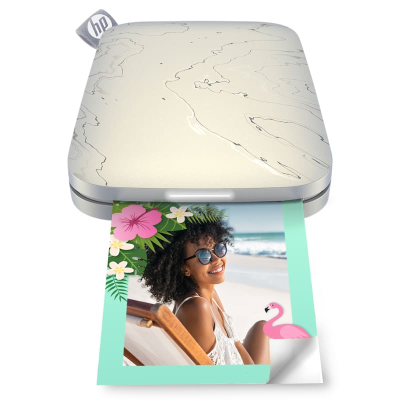 HP Sprocket Portable Instant Photo Printer, Prints From iOS or Android Devices - Eclipse