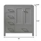 preview thumbnail 16 of 20, BATHLET 36 inch Grey Bathroom Vanity Set with Marble Top, Right Sink