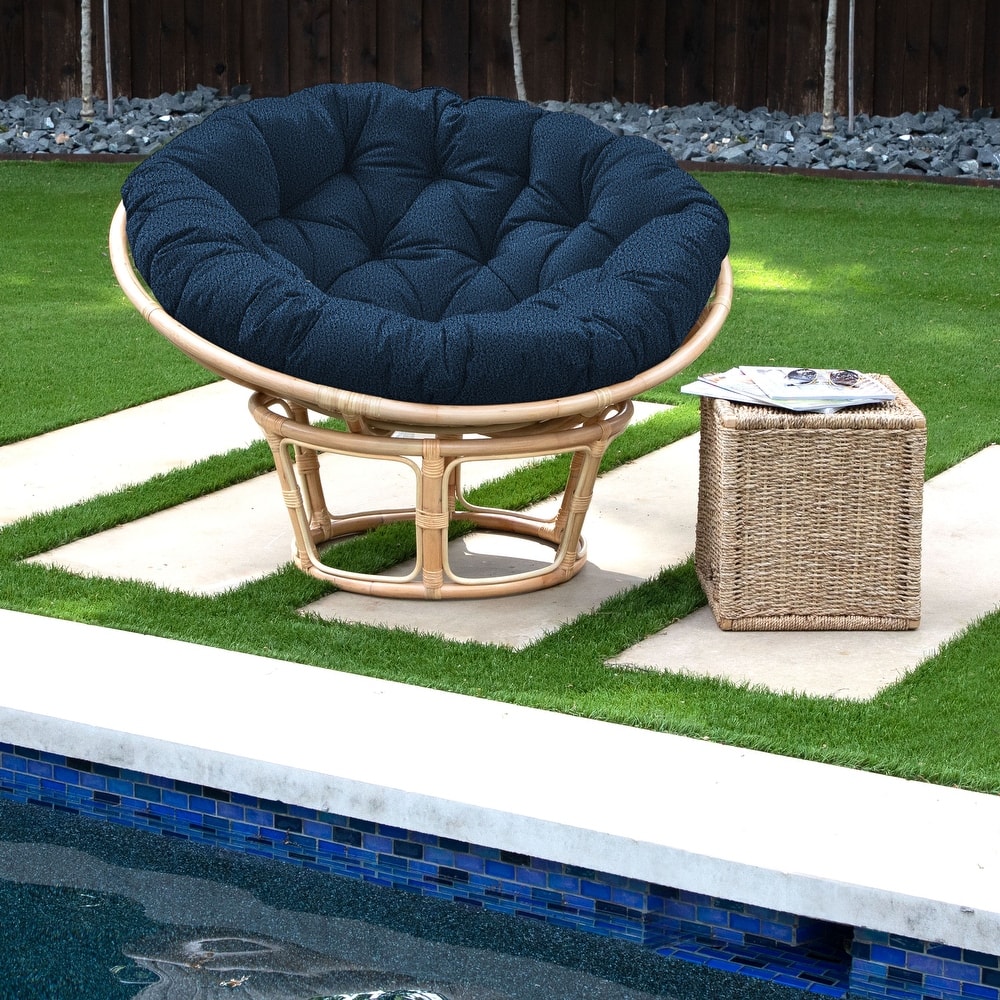 Sorra Home Sunbrella Outdoor Papasan Cushion - 44 in W x 44 in W x 4 in H