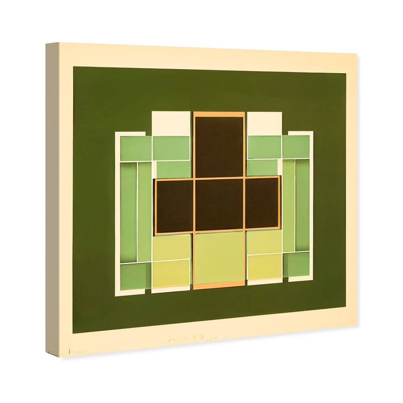 Wynwood Studio Abstract Nursery Floor Map Green and Modern & Contemporary Wall Art Canvas Print