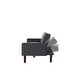 preview thumbnail 19 of 27, Adjustable Eucalyptus Tufted Sofa Bed Sleeper with Manual Recline, Backrest Pull Buckle and Cushion Pull Point